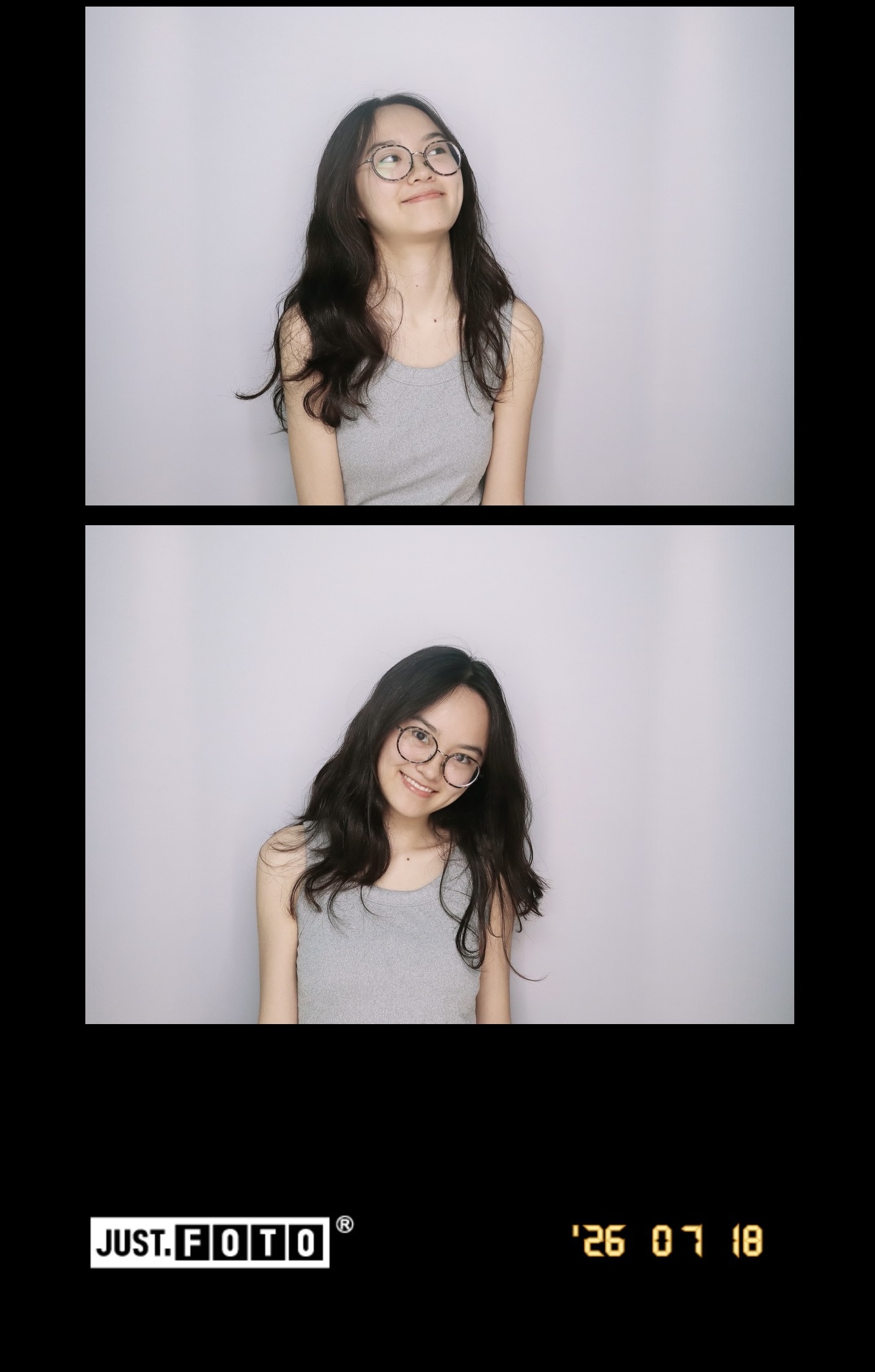 Wendy Qishan Li in a two-frame studio portrait